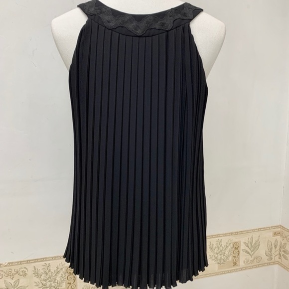 Moschino Cheapandchic Pleaded Beaded Neck Line Top - Picture 2 of 9